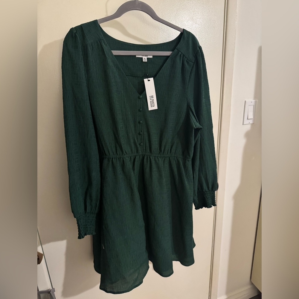 Steve Madden BB Dakota Waist-Defined Gauze Dress